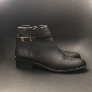 Franco Sarto Leather black booties
